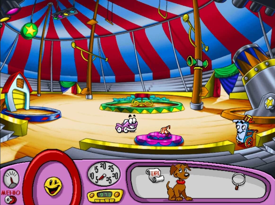 Putt-Putt Joins the Circus - геймплей игры Windows